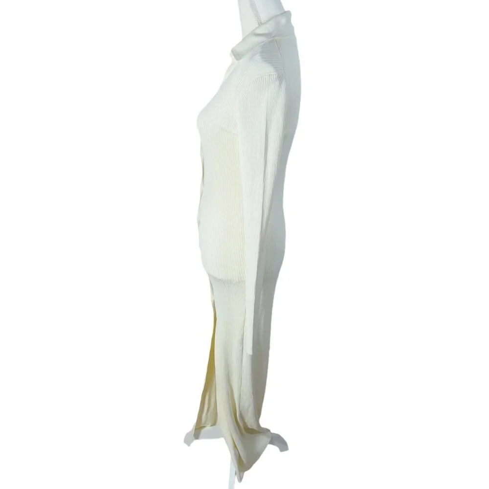 GAUGE81 Rubi Rib-Knit Dress in Ivory Maxi Dress Women's Size S - Picture 7 of 16